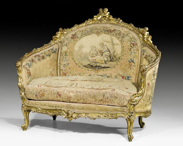 Eye For Design Decorating With French Tapestry Upholstered Settees