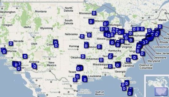 dsw warehouse locations in the us