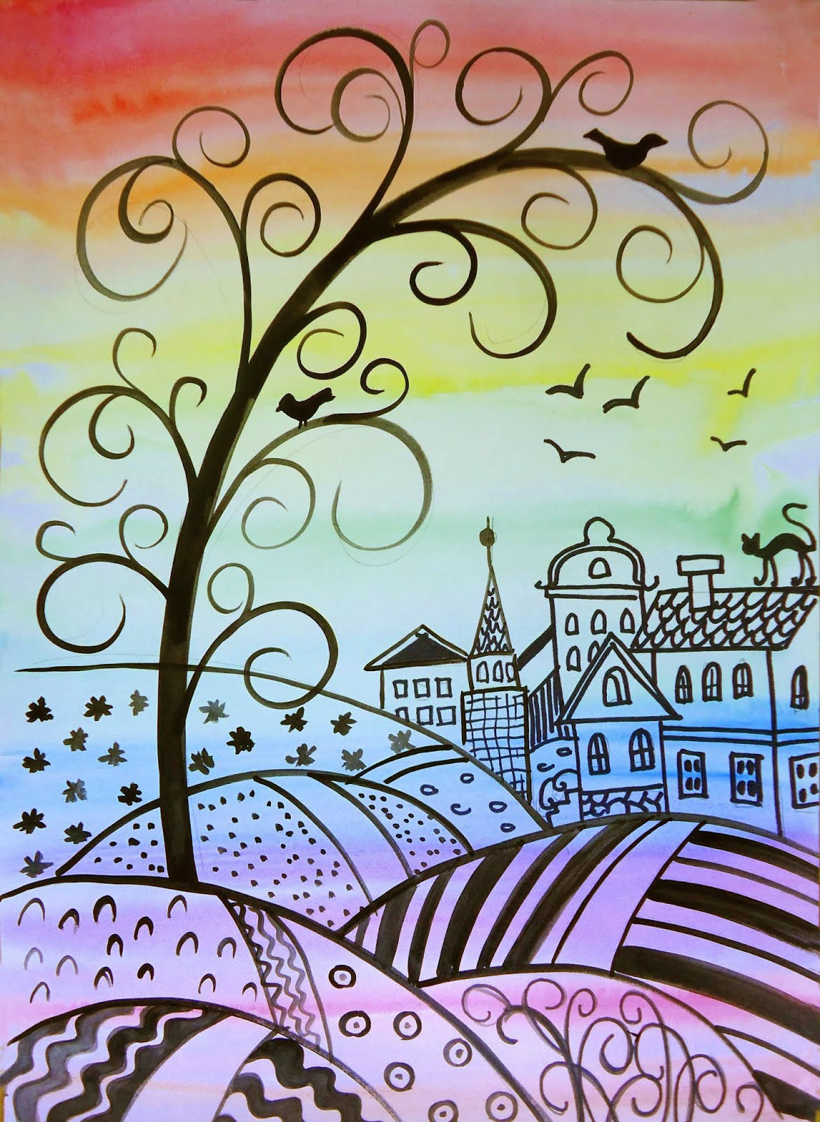 рисунок декоративных украшений в городе. узоры на уличном фонаре. эскиз изделия из металла. многослойная роспись по стеклу. витражные картины цветы.