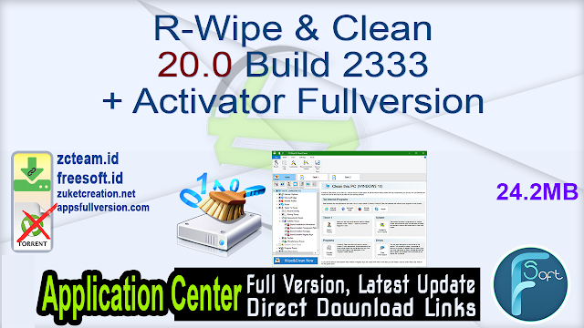 R-Wipe & Clean 20.0 Build 2333 + Activator Fullversion