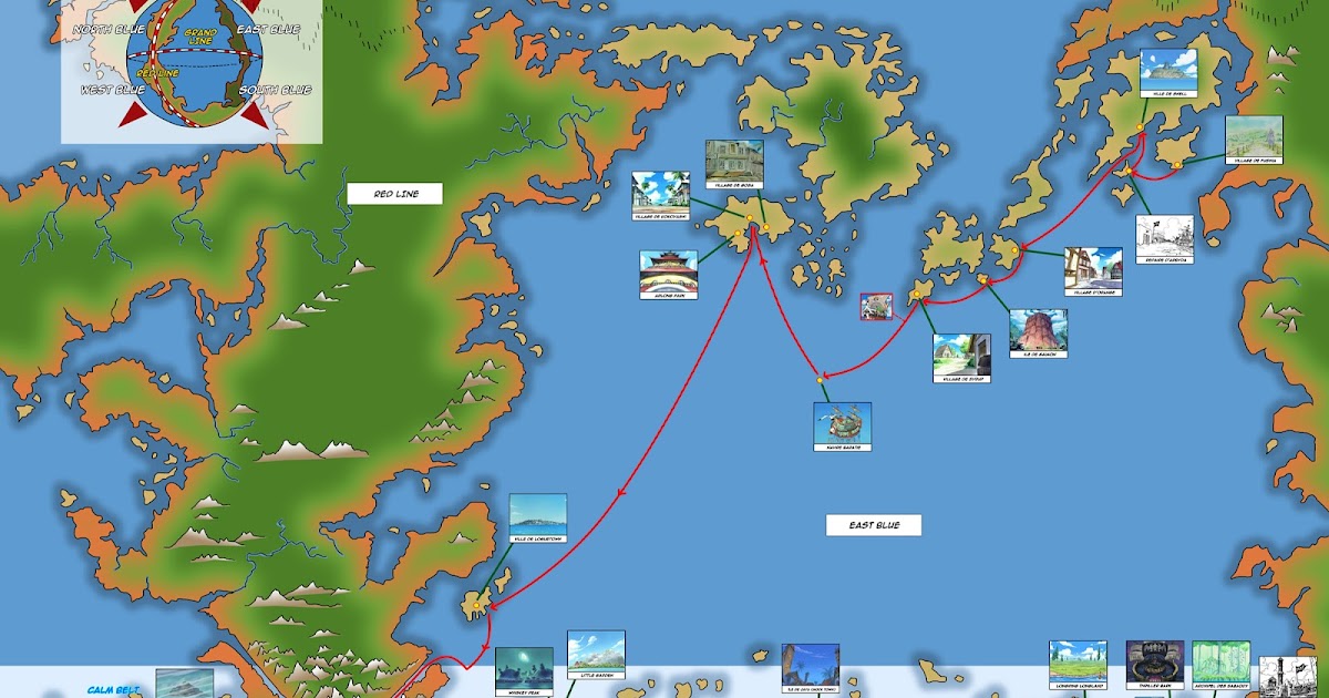 Waktu Perkiraan Perjalanan Straw hat Pirates  Baca Data One Piece 