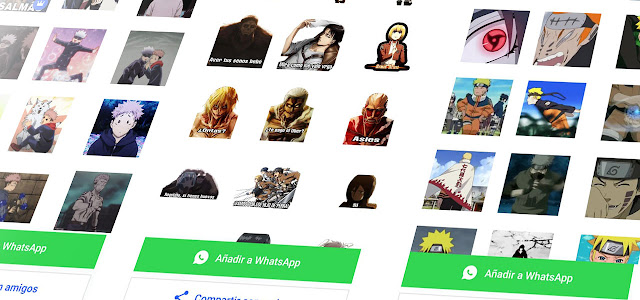 Descarga los mejores paquetes stickers de WhatsApp Anime para Android(movimiento)