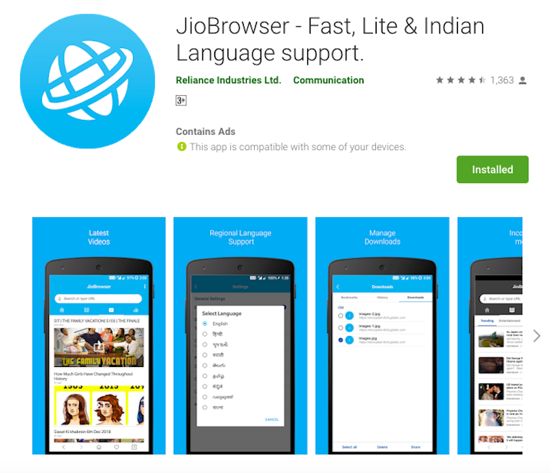 Jio Browser Download for Windows, Mac & Android
