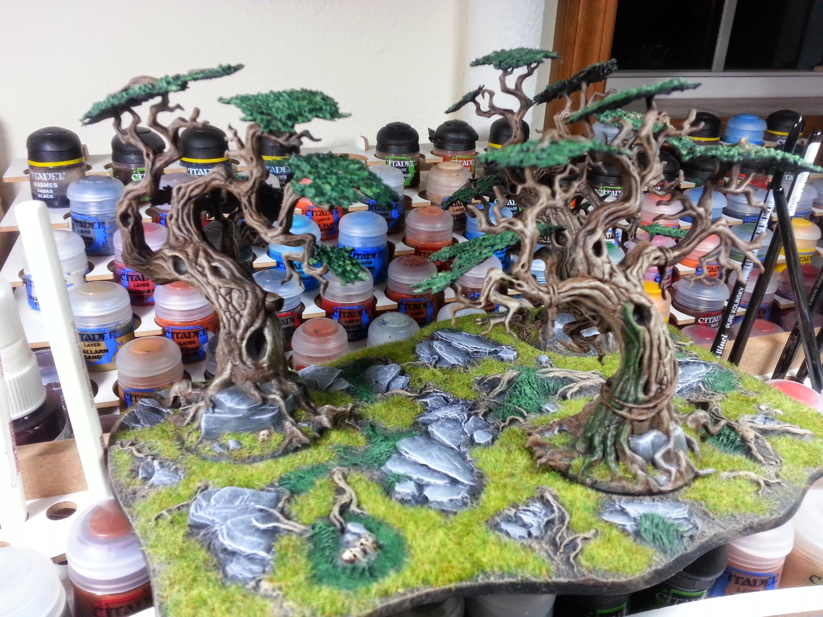 The Company of the Damned Citadel Wood Painted and Flocked.