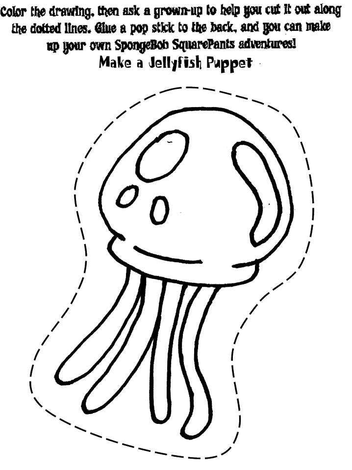 Cute Jellyfish Coloring Pages