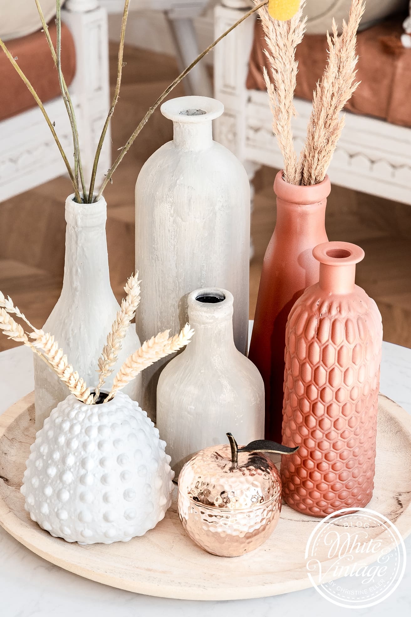 TerrakottaLook Vase mit Backpulver und Farbe upcyceln DIY und Deko