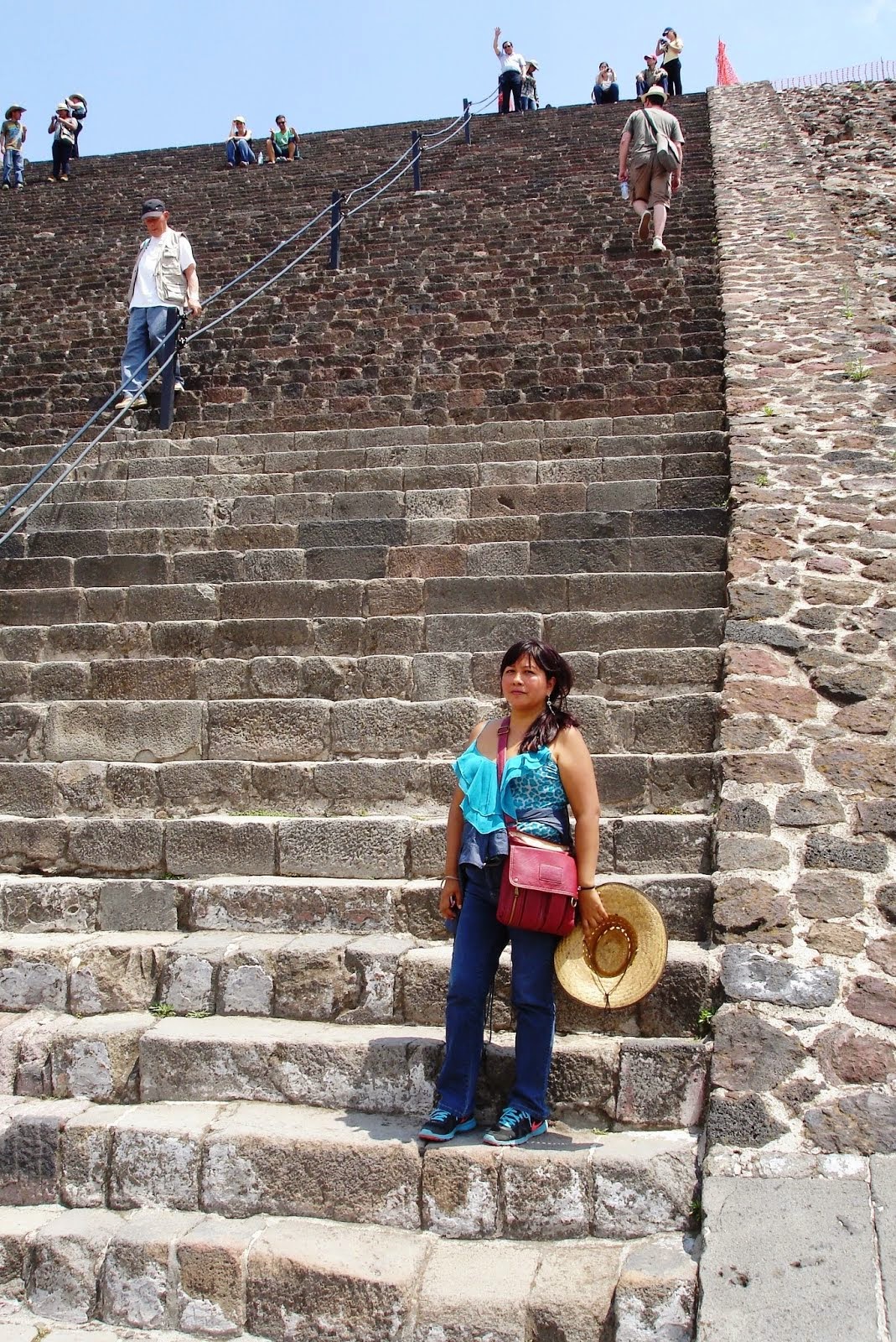 En las Pirámides de Teotihuacán, México