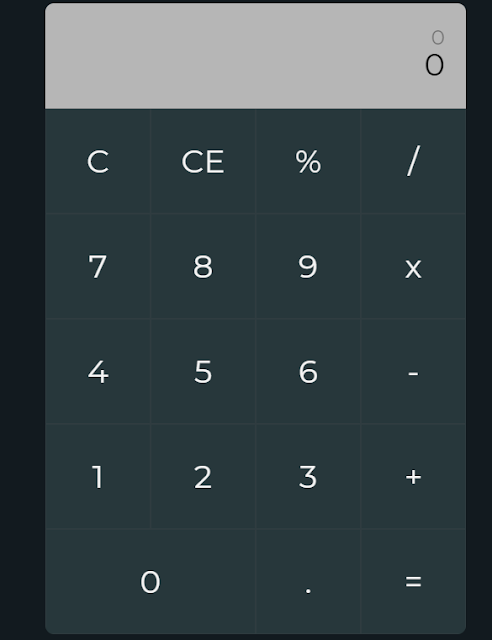 Calculator Using HTML, CSS, and JavaScript