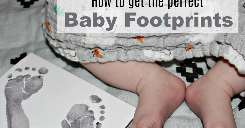 How to Make Baby Footprints with your Hand - Celebrate Every Day