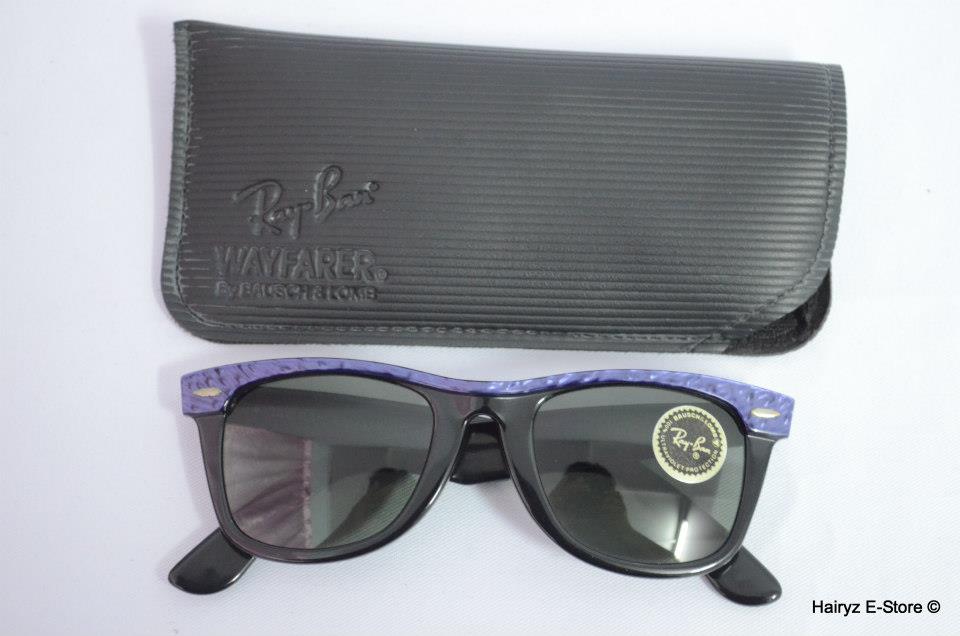 Hairyz E-Store: (For Sale) NOS Ray Ban B&L USA Wayfarer Purple G-15 50mm