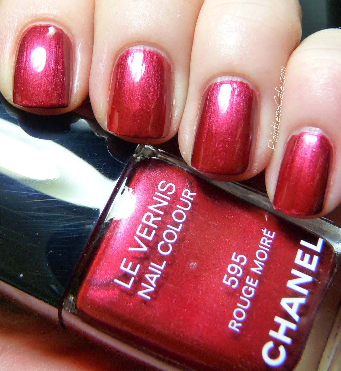 Chanel Rouge Moiré 595 Swatches and Review Pointless Cafe Chanel Rouge Moiré 595 Swatches and Review Pointless Cafe