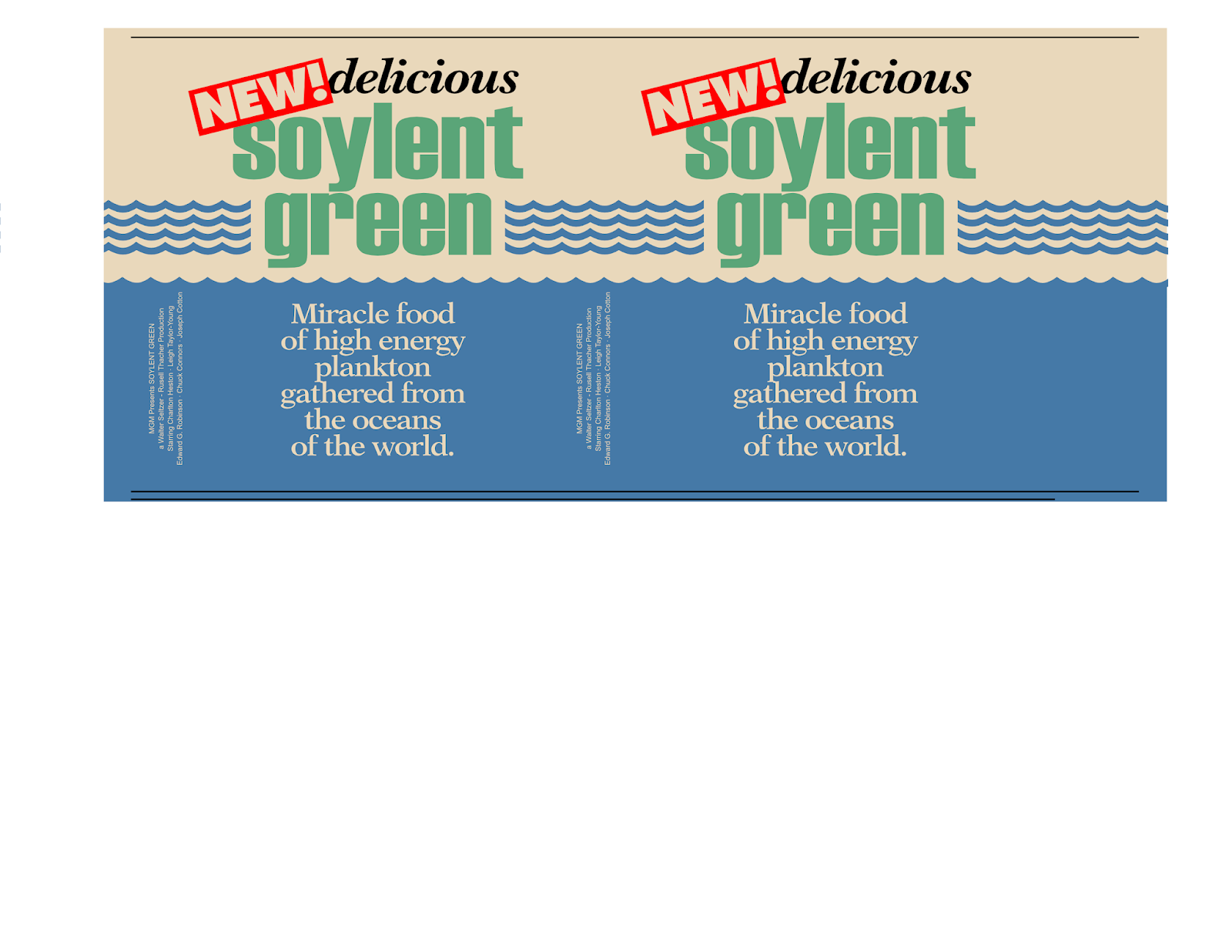 Markus Wobisch: Soylent Green can label replica