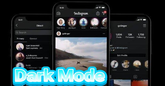 Cara Mudah mengaktifkan Dark Mode di instagram, Twitter dan whatsapp