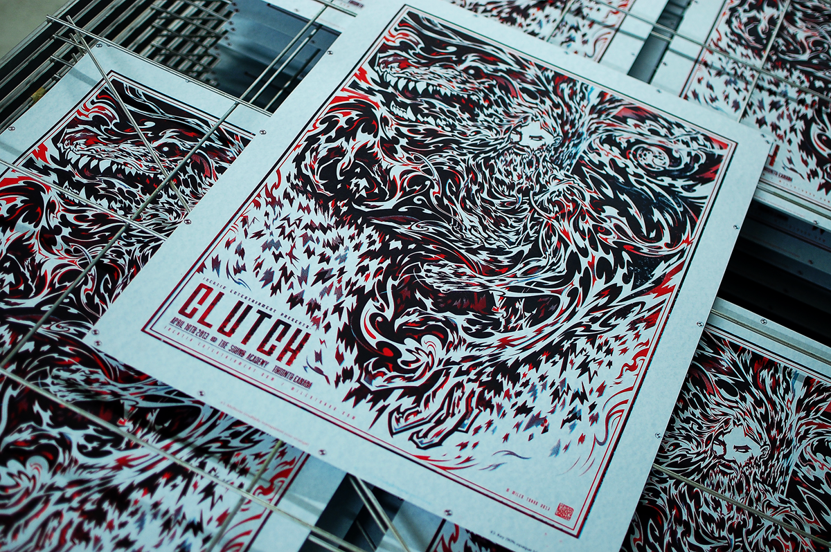 INSIDE THE ROCK POSTER FRAME BLOG Miles Tsang Clutch Toronto Poster On