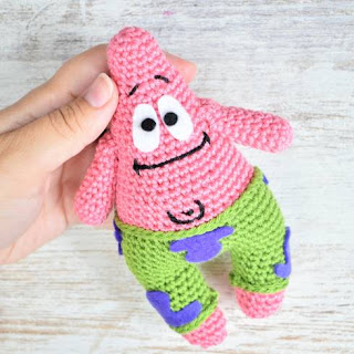 PATRON GRATIS PATRICIO | BOB ESPONJA AMIGURUMI 46119