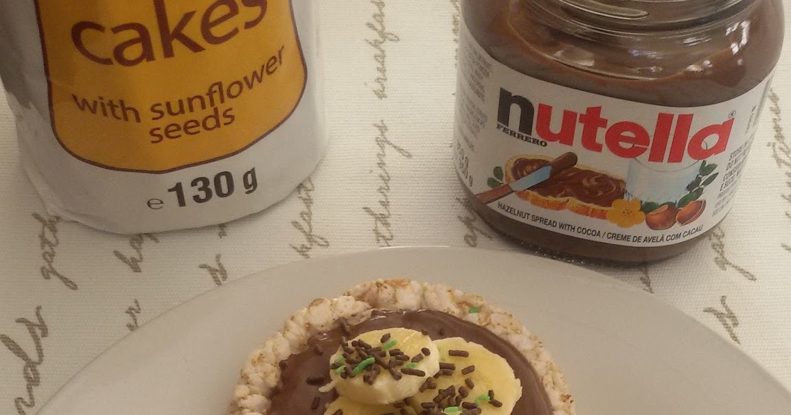 House Mom At Work Rice Cakes with Nutella and Banana Kids Recipes