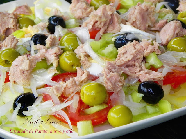 Ensalada De Patata, Huevo Y Atún
