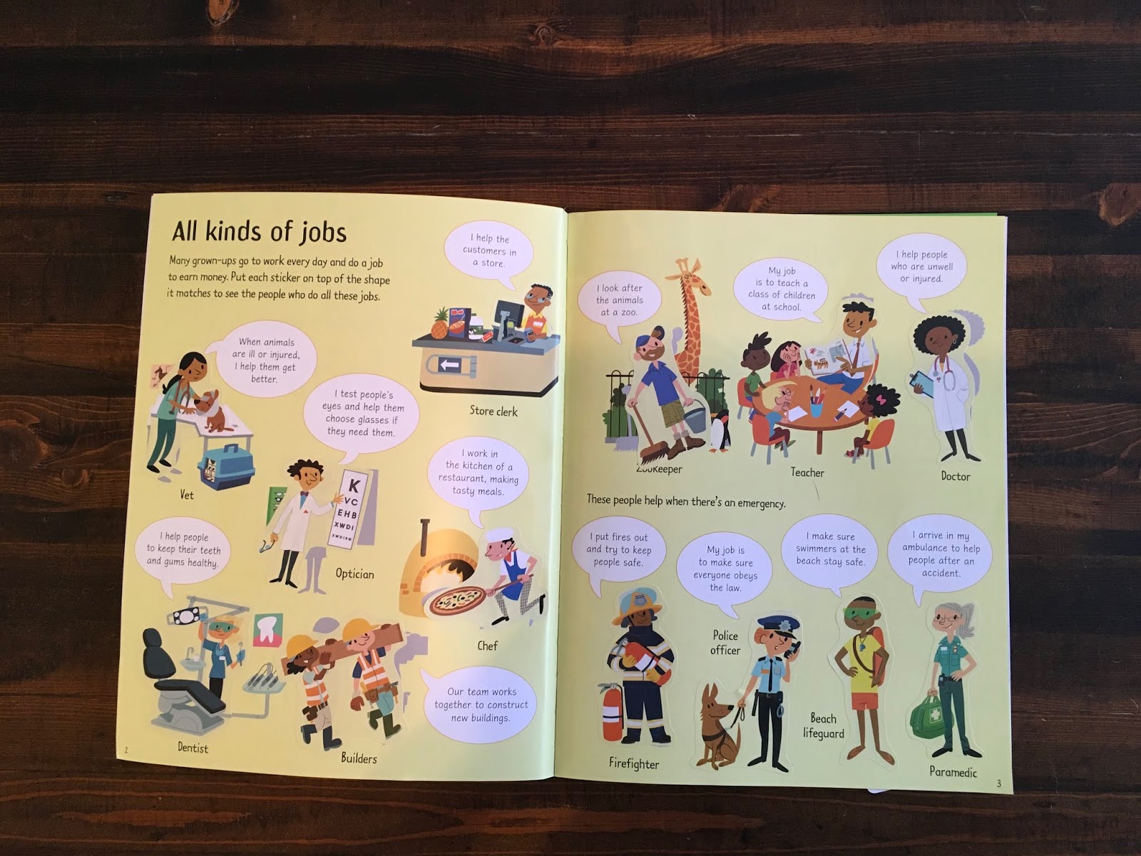 Review First Sticker Book Jobs
