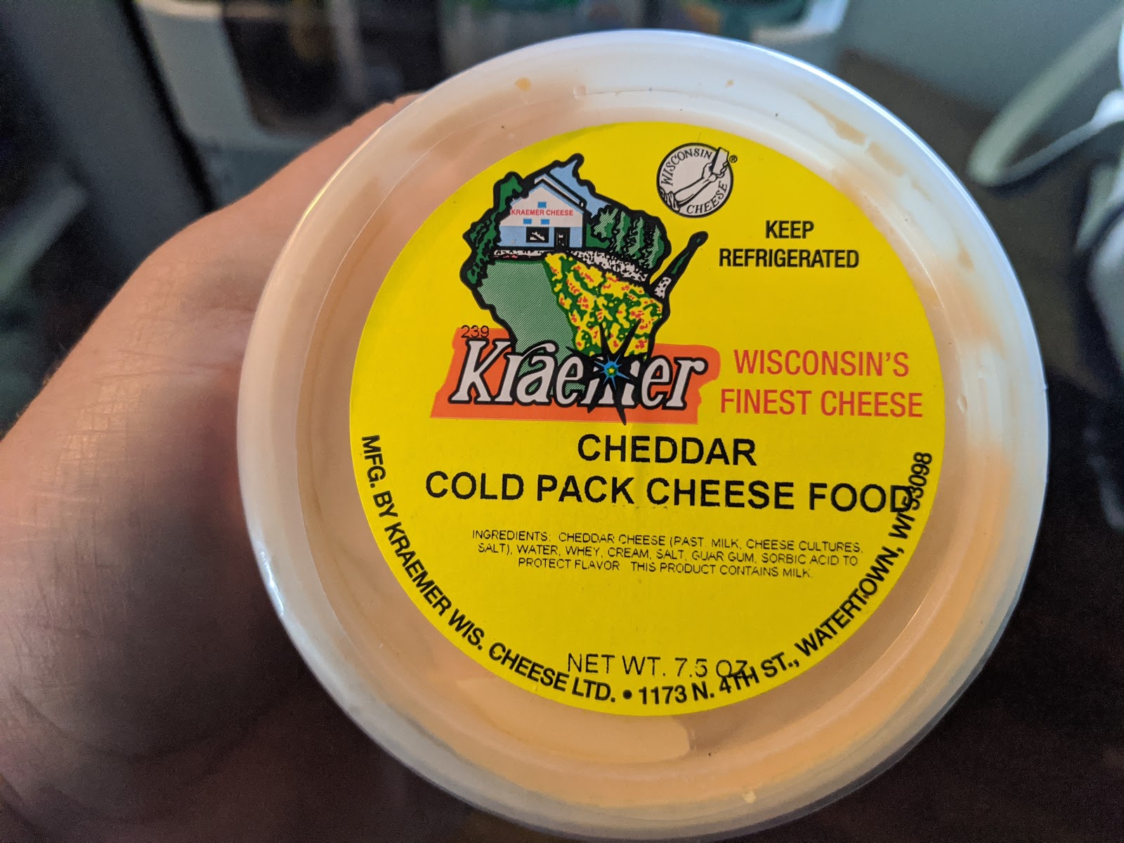 Kraemer Cold Pack Cheese Club Cheese Summer 2020