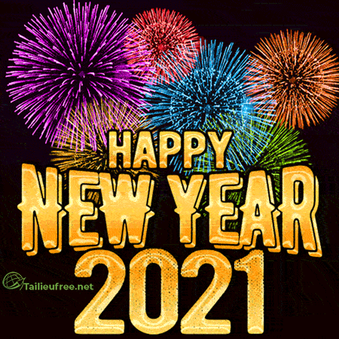 thiệp động chúc mừng năm mới - happy new year 2021 số 8
