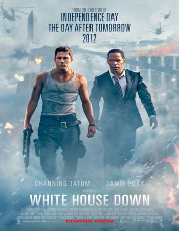 Poster Of White House Down 2013 Hindi Dual Audio 550MB BluRay 720p ESubs HEVC Free Download Watch Online downloadhub.in