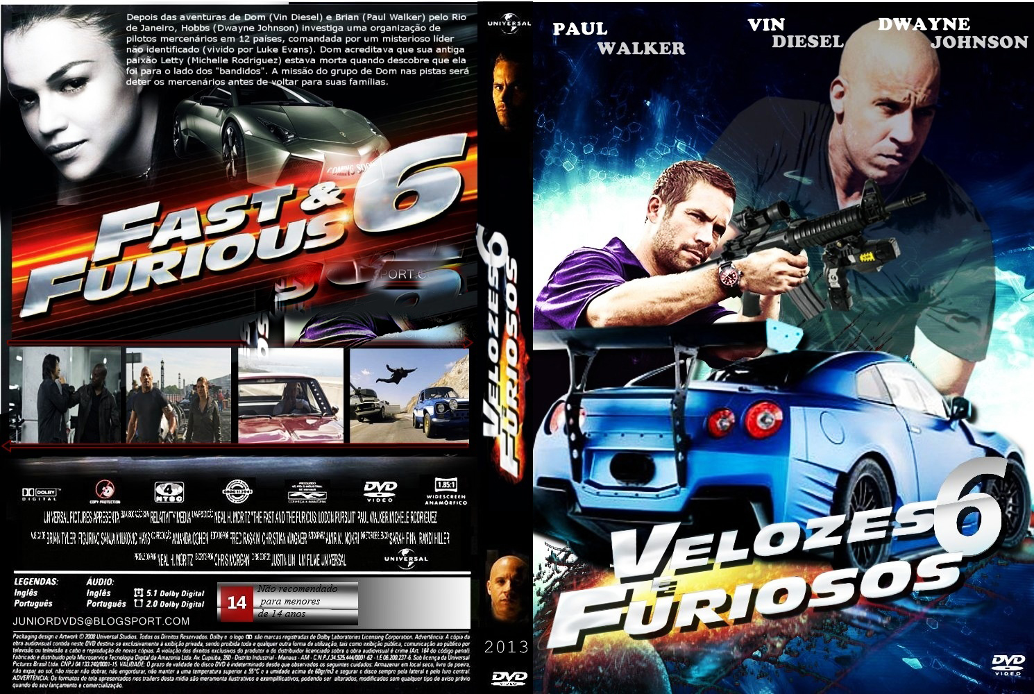 Capas Filmes Ação Velozes & Furiosos 6 Capas Filmes Ação Velozes & Furiosos 6