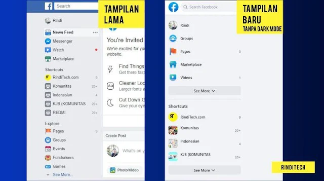 Begini Tampilan Dark Mode di Facebook - Caranya?