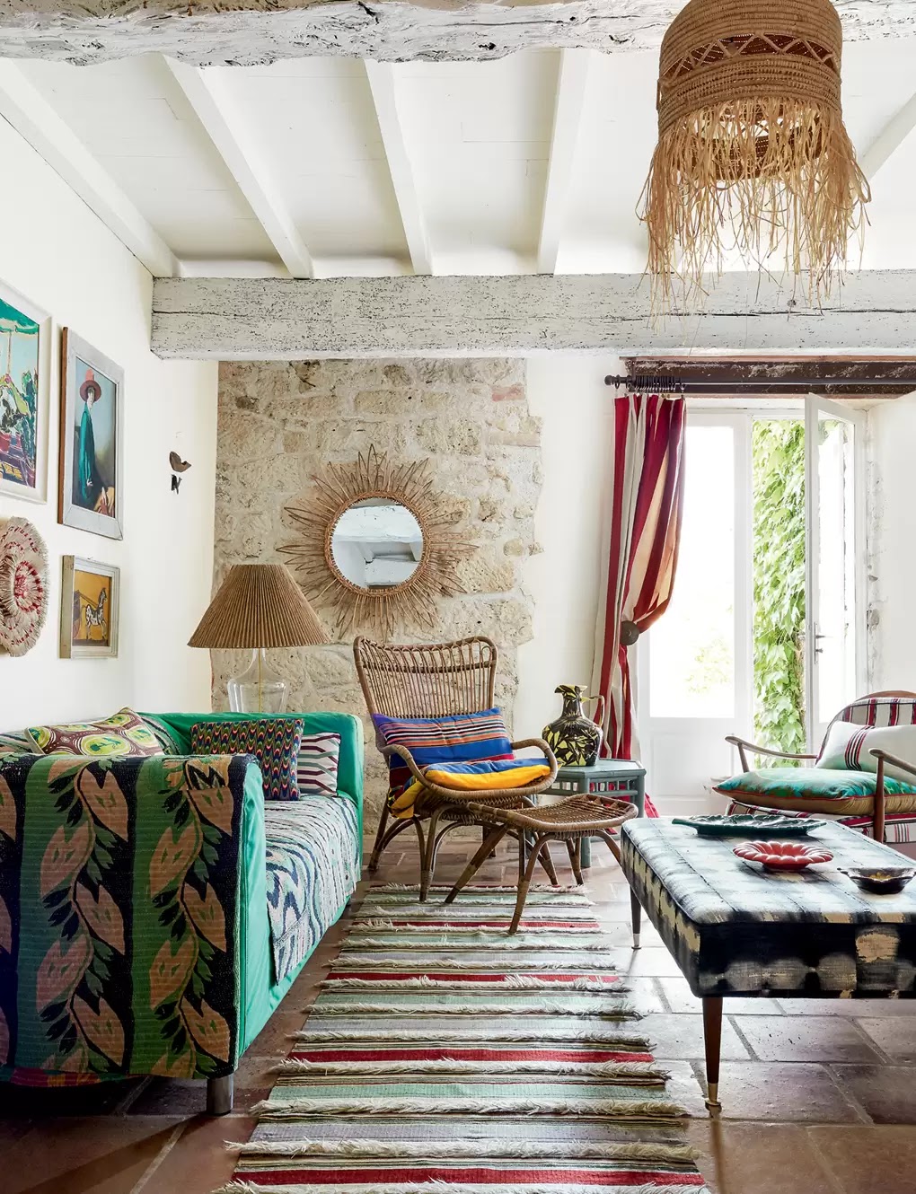 A colorful French cottage