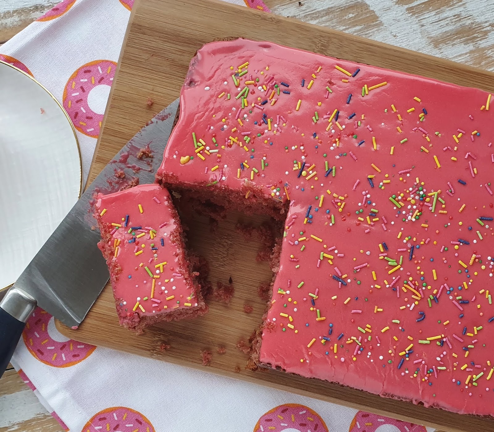 Mixed Berry Sheet Cake