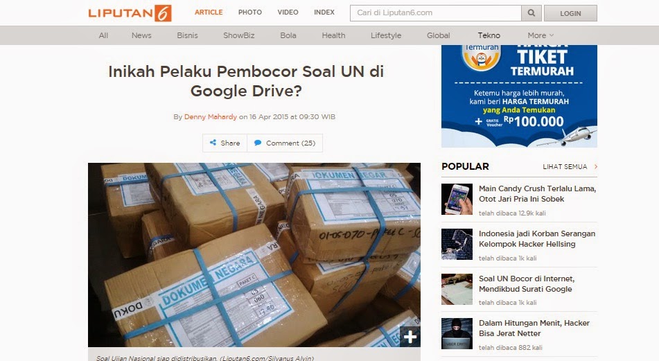 Benarkah Pak Anang Membocorkan Soal Ujian Nasional Sma De Journey