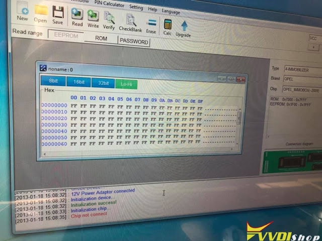 VVDI Prog Opel TMS370 Chip Not Connected 5