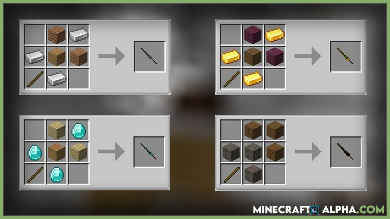 Minecraft Jousting Mod Recipe Images