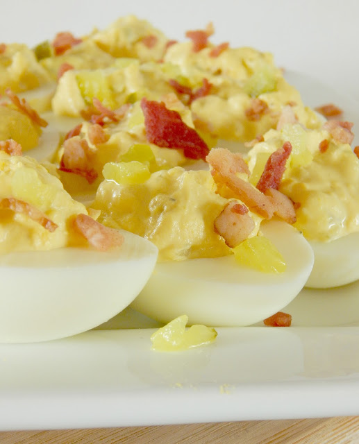 Dill Pickle & Bacon Deviled Eggs Ally's Sweet & Savory Eats