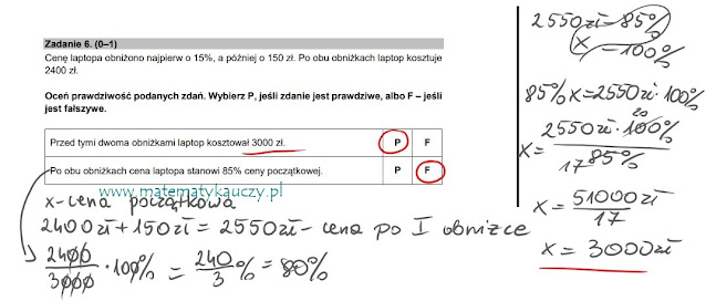 Próbny egzamin ósmoklasisty – Matematyka – Marzec 2021 – Arkusz + Odpowiedzi