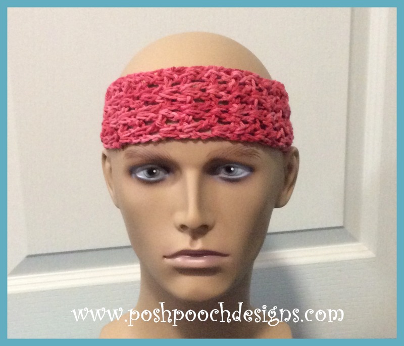 Posh Pooch Designs Sweatband/Headband Crochet pattern