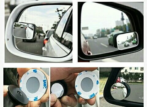 Blind-Spot Car Mirrors by AmFor: Universal HD Convex Glass Lens for Vehicle Views