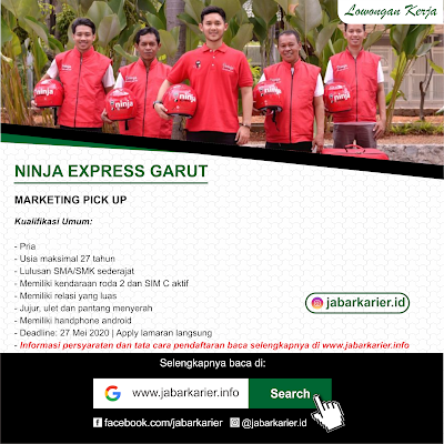 Lowongan Kerja Ninja Express Garut Tahun 2020 Lowongan Kerja Terbaru Tahun 2020 Informasi Rekrutmen Cpns Pppk 2020