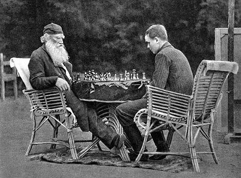 Tolstoy+playing+chess