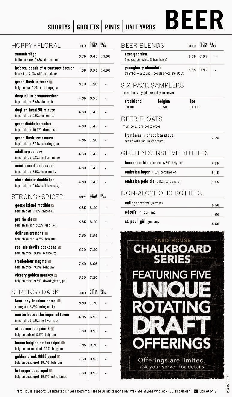 Dallas Beer Snobs The Yard House Addison