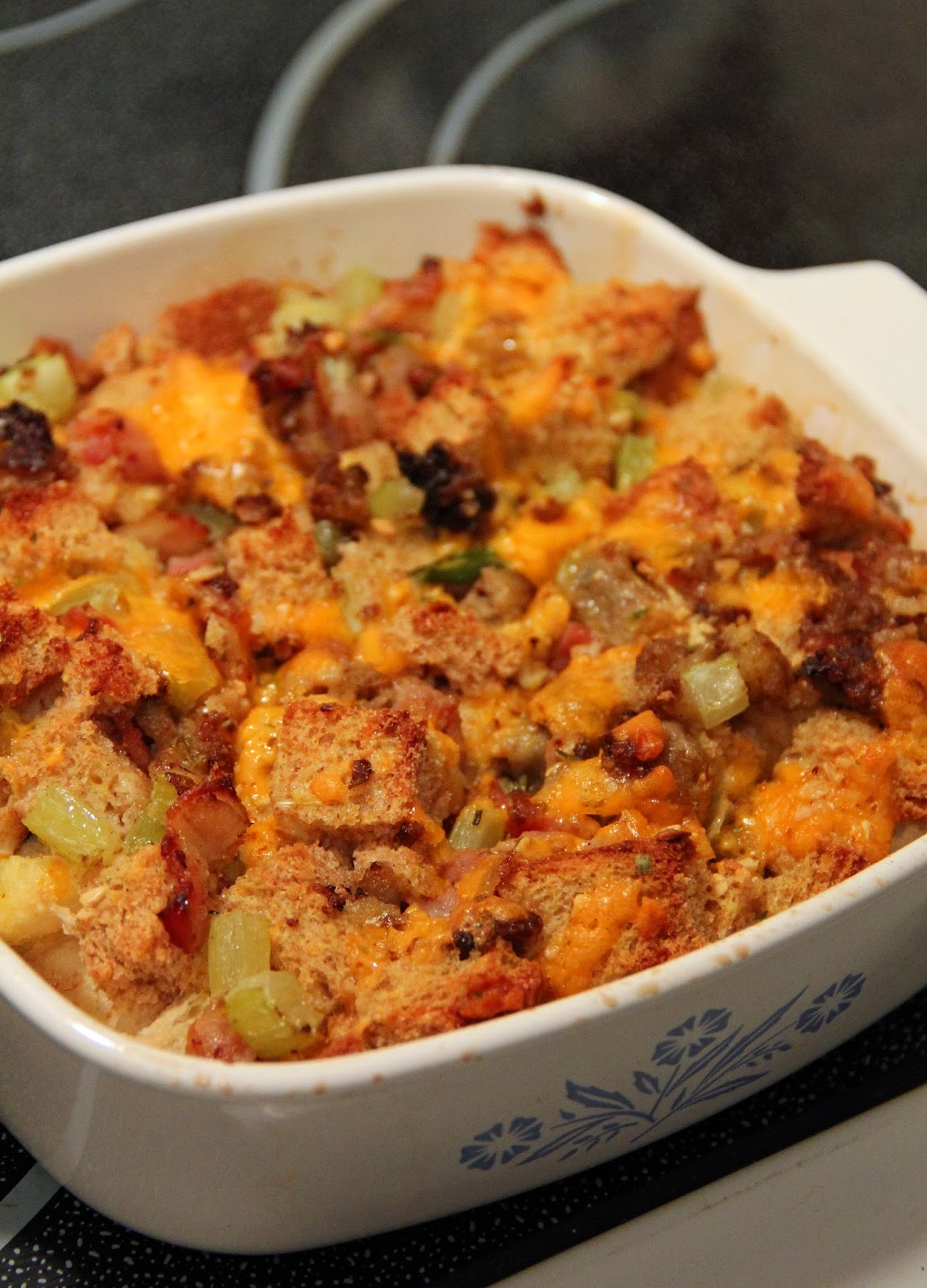 Jo and Sue Savory Breakfast Bread Casserole