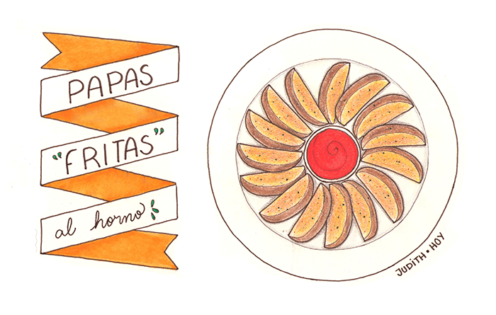 papas fritas al horno