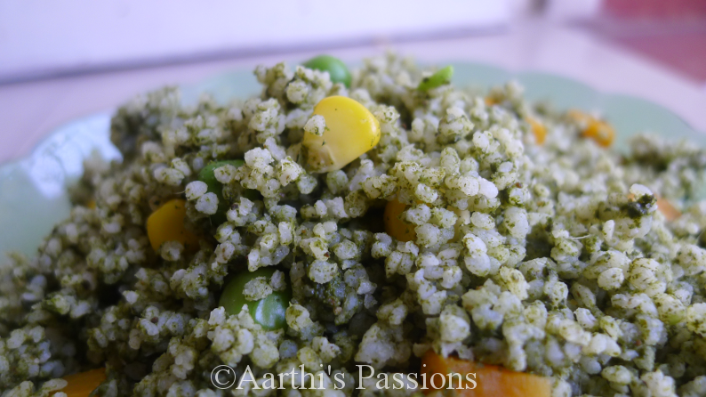 Aarthi's Passions: Palak Rice