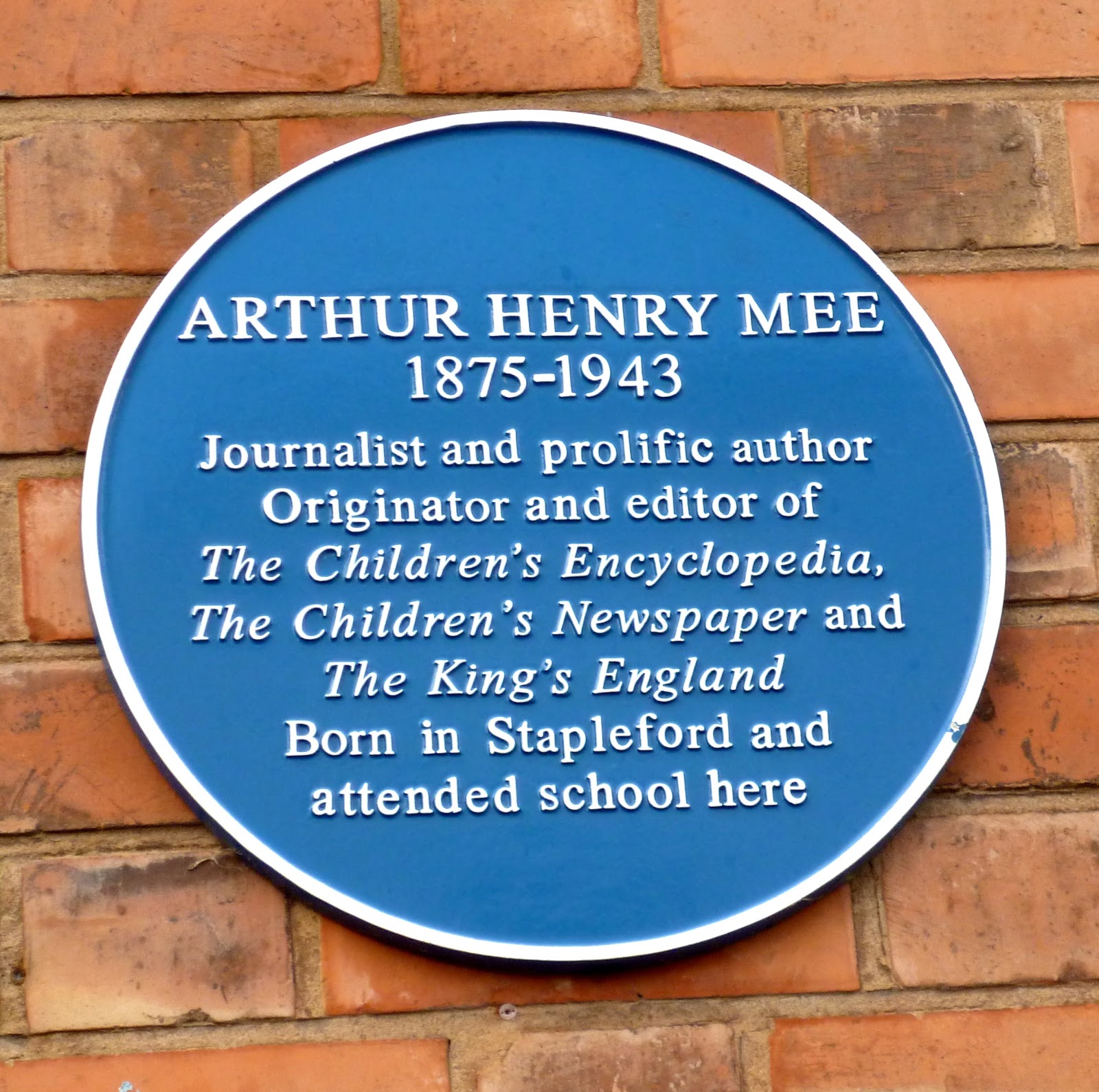 Dr Tony Shaw Arthur Mee in Stapleford, Nottinghamshire