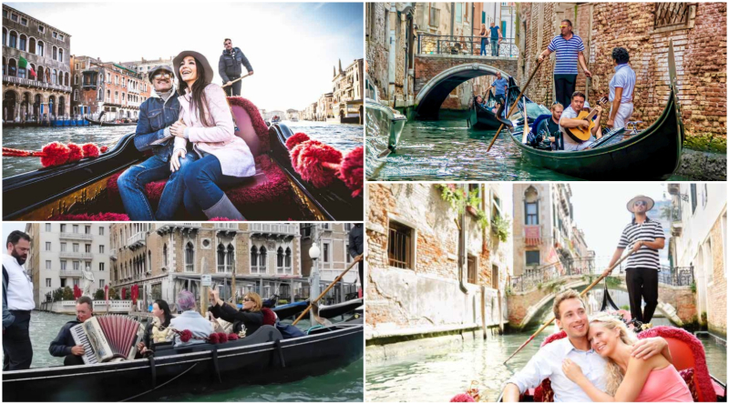 Italy Romantic Gondola Couple DP