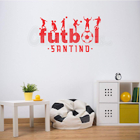 vinilo decorativo pared futbol silueta jugadores nombre personalizado
