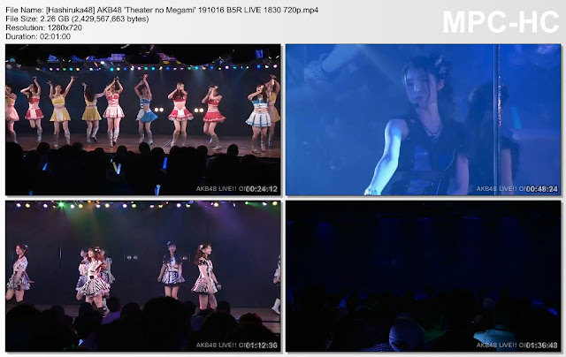 AKB48 ‘Theater no Megami’ 191016 B5R LIVE 1830