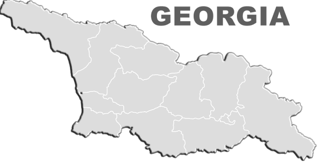 image: Georgia Printable Outline Blank Map