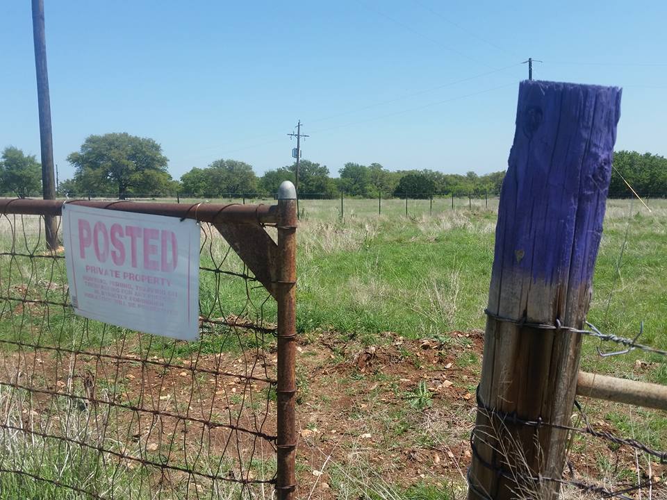 Purple Fence Posts in Texas Always On Liberty