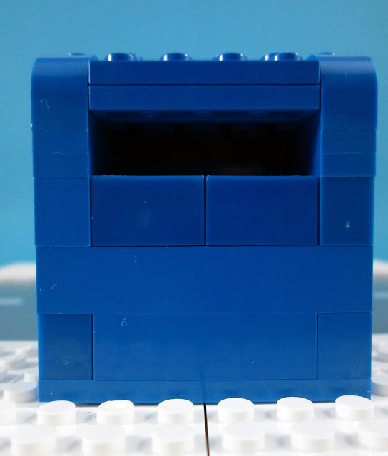 Reciclagem para todos - MOC LEGO Ecoponto Papel e cartão no ecoponto azul