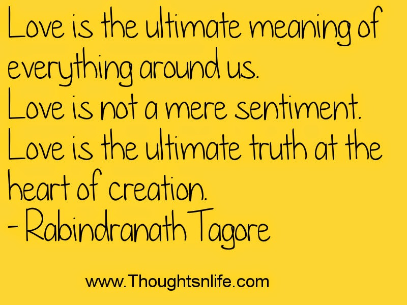 Thoughtsandlife: Love is the ultimate meaning of everything around us.